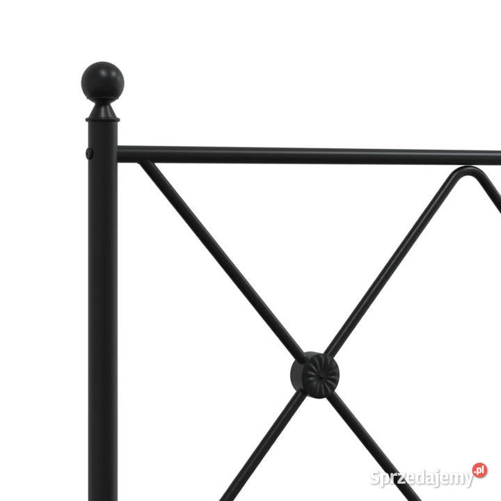 Łóżko Metalowe Czarne Rama Łóżka Ze Stelażem 90cm Warszawa