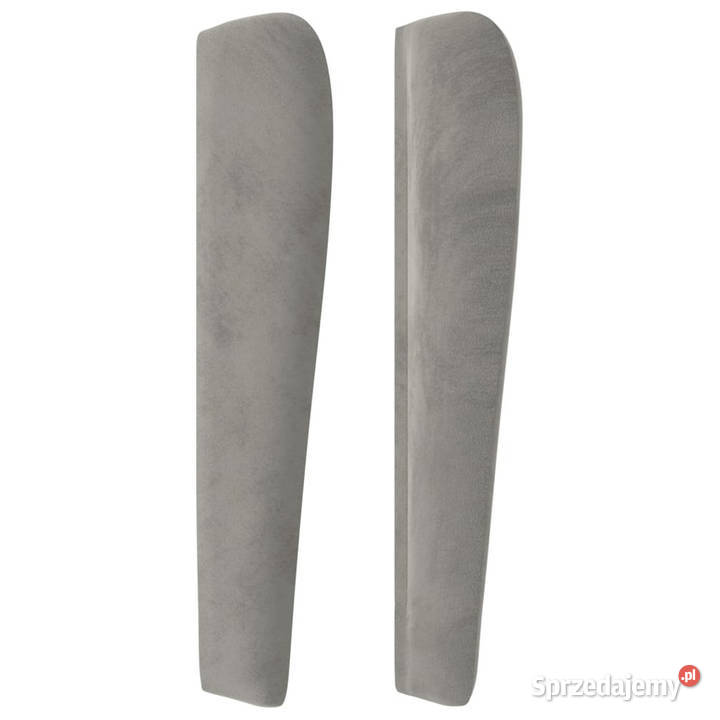 Zagłówek uszak jasnoszary 93x23x118128 aksamit Warszawa sprzedam