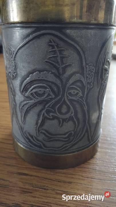 Kielichkubek cynowy 4 twarze Nakło nad Notecią