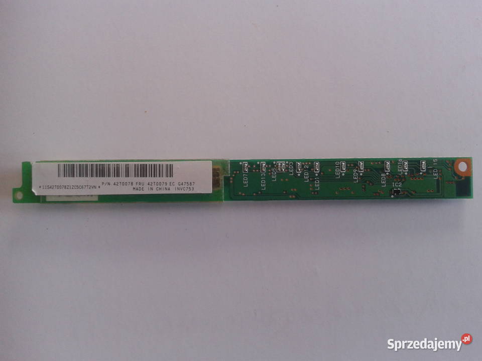 Lenovo T60 inwerter matrycy PN 42T0078 FRU Chełm