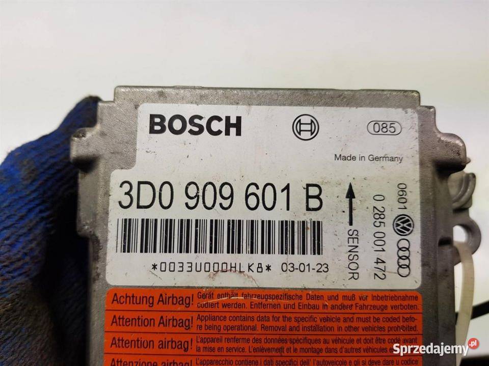 SENSOR AIRBAG VOLKSWAGEN TOUAREG I 3D0909601B kujawsko-pomorskie Lipno