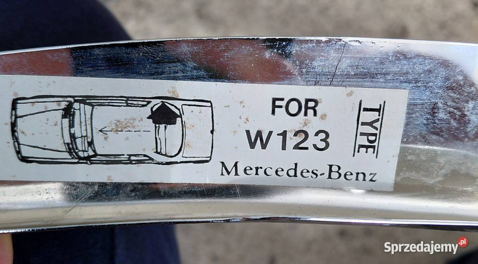 Chromowane nakładki na błotnik MercedesBenz W123 Gdańsk