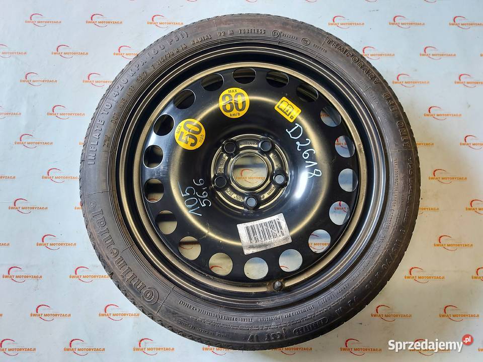 OPEL ASTRA K koło dojazdowe 1157016 92M 5x105 Kielce