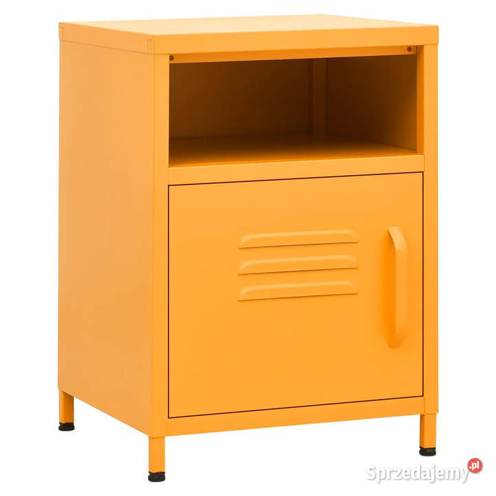 Szafka nocna musztardowa 35x35x51 stalowa Warszawa