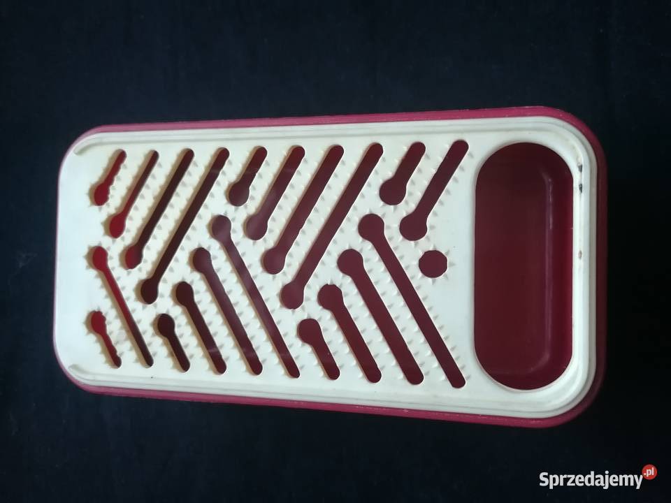 Tarka do owoców z pojemnikiemPlastikowa czerwony Łódź