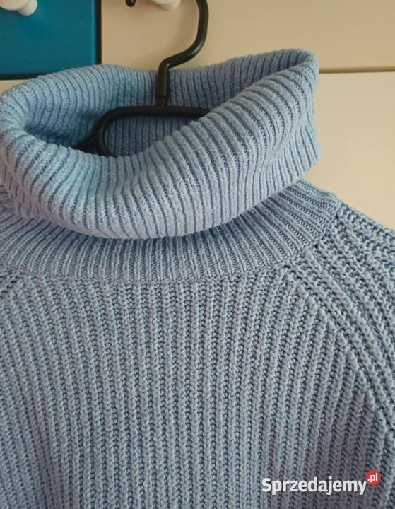 Piękny ciepły jasnoniebieski golfik marki Sinsay małopolskie Kraków