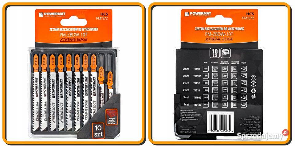 Zestaw nożyków brzeszczotów do wyrzynarki 10 Katowice