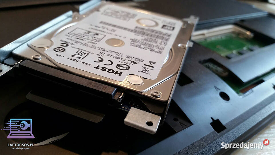 Wymiana dysku twardego HDD SSD w laptopie serwis Kraków