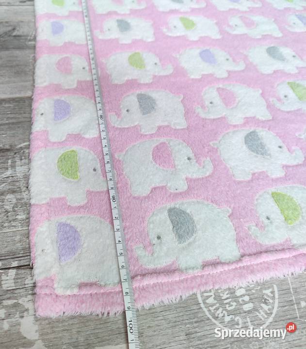 Kocyk słoniki 75x100 TMX Kids różowy śląskie Katowice