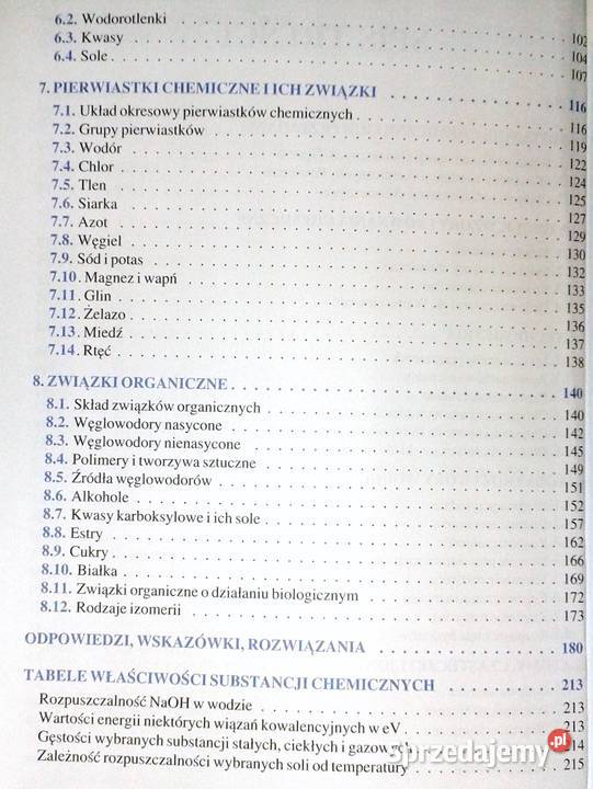 Chemia gimnazjalistów Zadania łatwych do Chełm