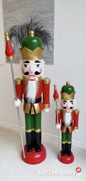 Cudowne drewniane dziadki do orzechów 90 i 45 zachodniopomorskie