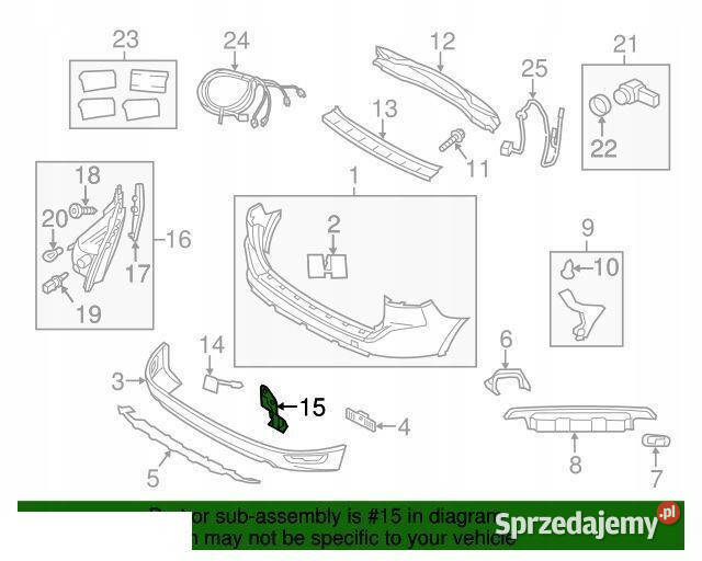VOLVO XC60 MOCOWANIE WSPORNIK ZDERZAKA TYLNEGO lubelskie Kozubszczyzna sprzedam