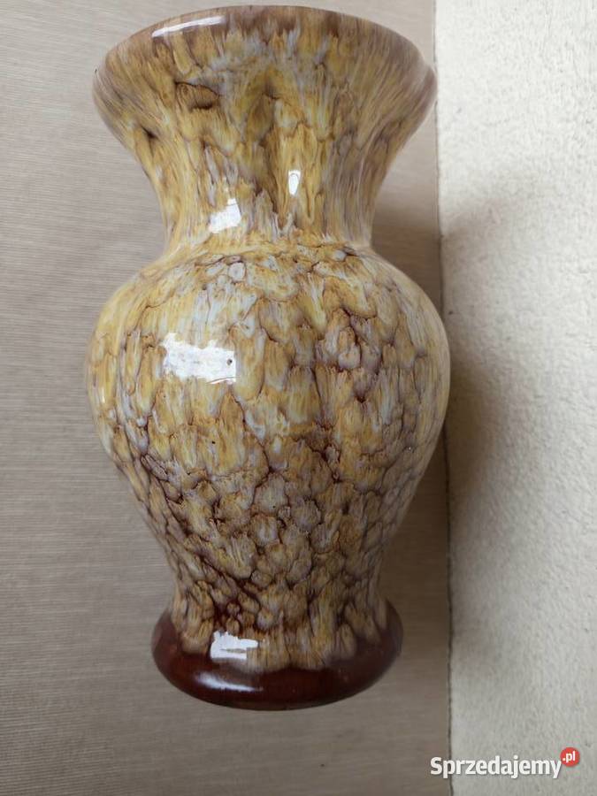 Piękny Wazon z brzowej ceramiki FOREIGN Vintycz Warszawa sprzedam