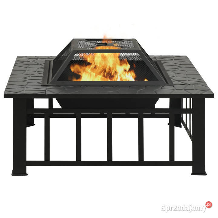 Palenisko z pogrzebaczem 79x79x465 XXL stal Pozostałe