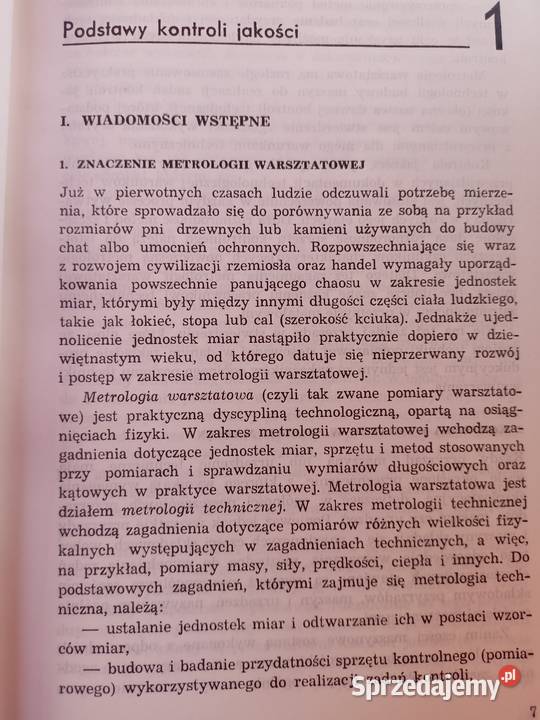 Technika pomiarów warsztatowych książki Warszawa