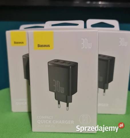 NOWA ładowarka sieciowa Baseus USB QC3 30W 2xUSB Zamość