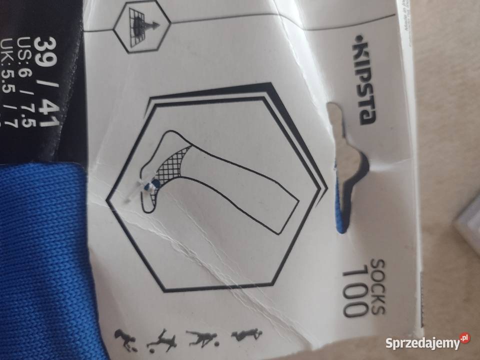 3941 Długie niebieskie skarpety sportowe z Kraków