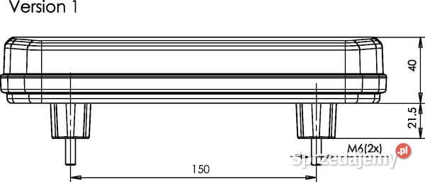 Lampa tylna zespolona LED prostokątna 1224V sprzedam