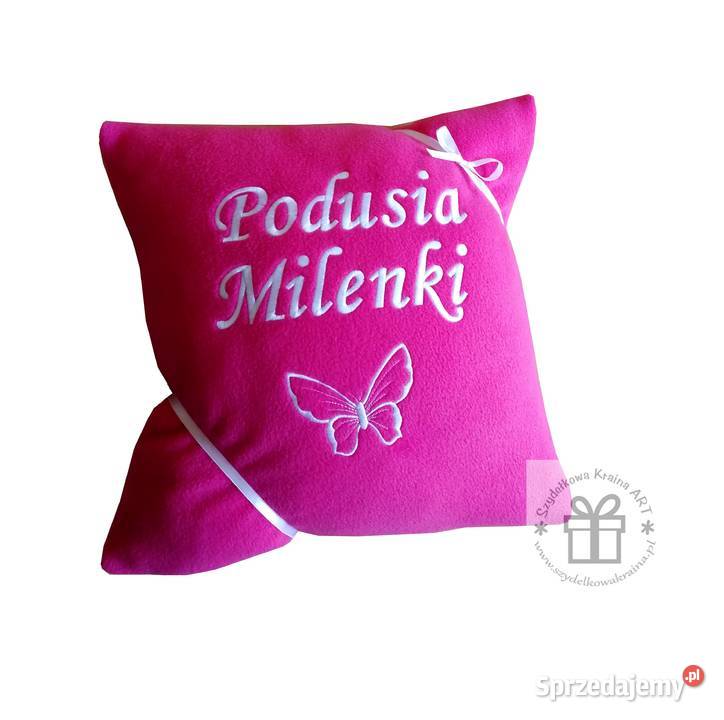 Poduszka z IMIENIEM DZIECKA napis PREZENT Toruń sprzedam
