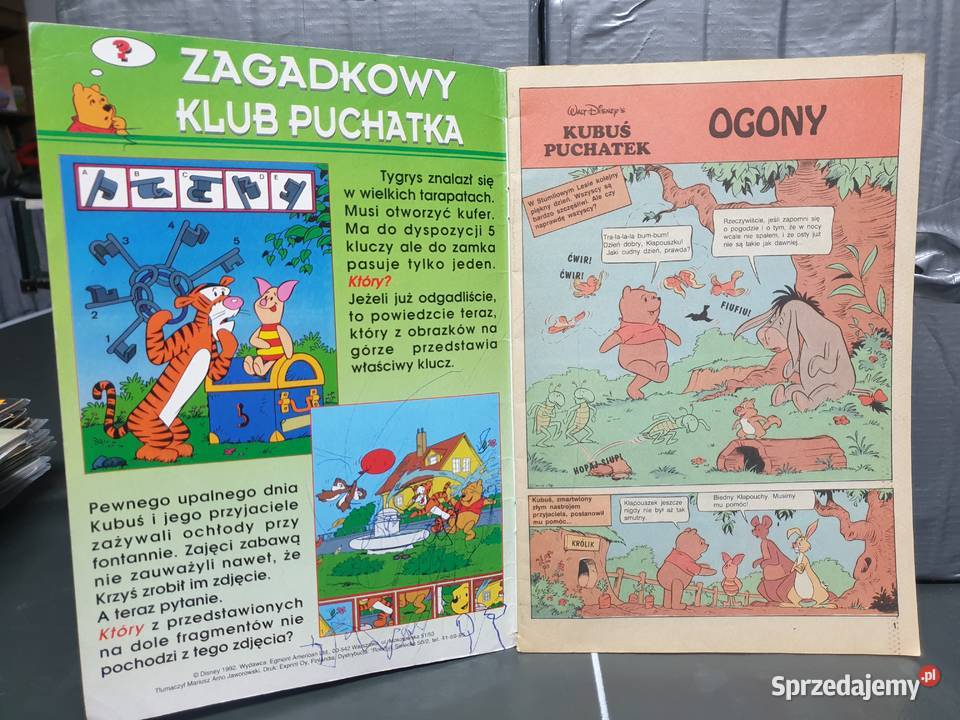 Kubuś Puchatek 21992 komiks Egmont dla dzieci Gdynia