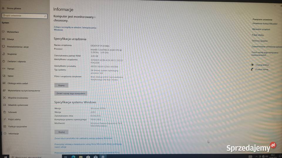 Komputer stacjonarny Dell OptiPlex 3040 SFF CD/RW  Dell lubuskie Zielona Góra