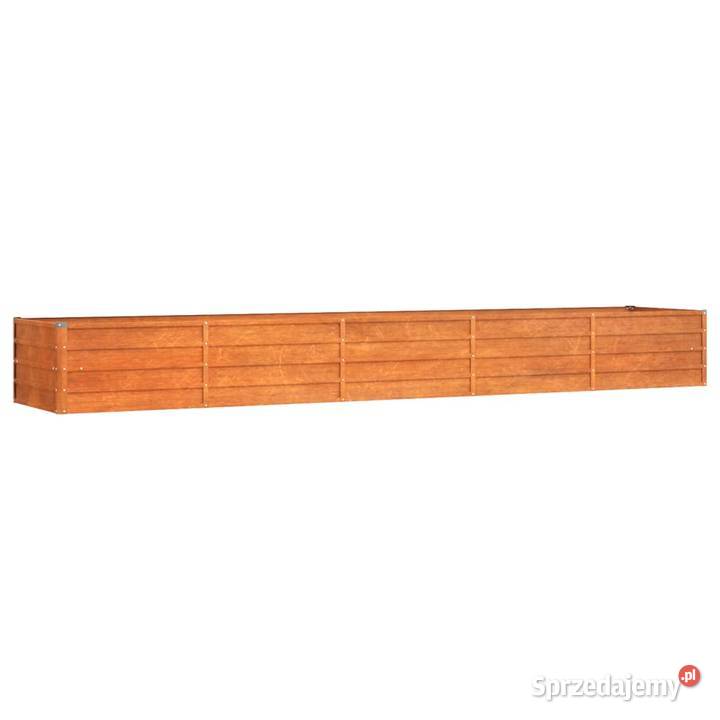 vidaXL Podwyższona donica rdzawa 400x80x45 Warszawa