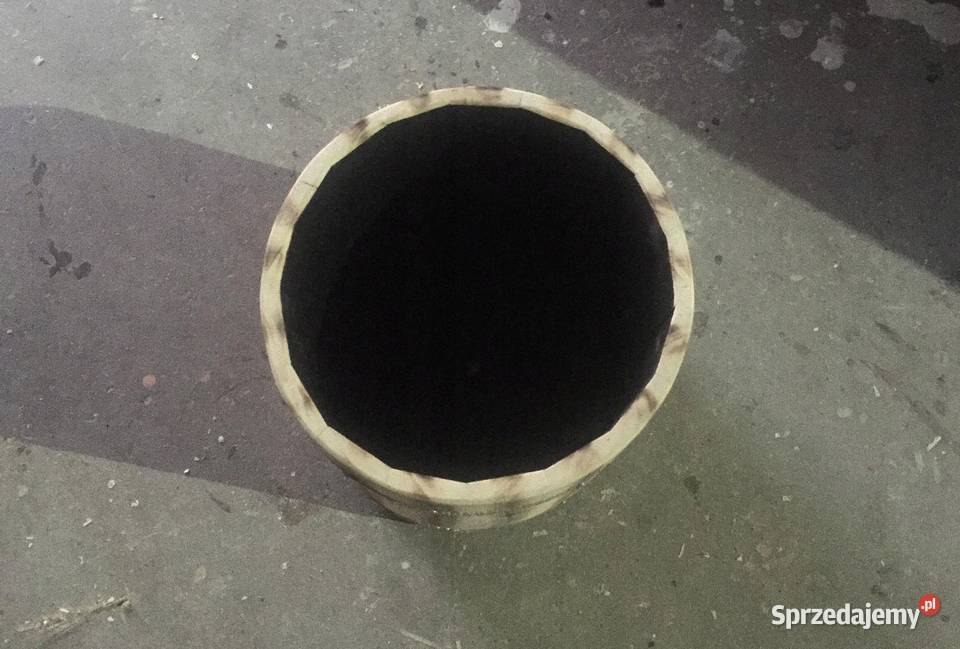 Doniczka drewniana okrągła donica ozdobna Architektura ogrodowa Dębica