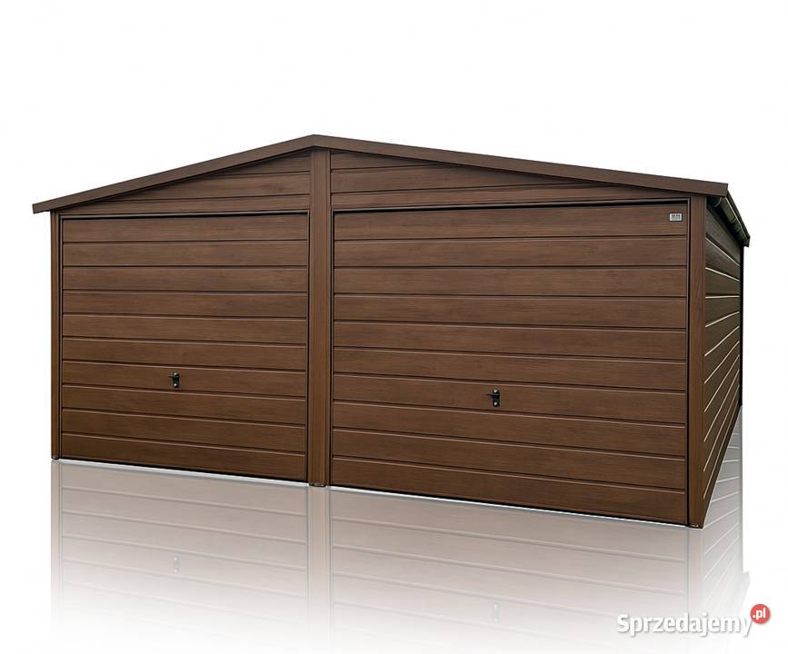 Garaż Blaszany dwustanowiskowy dwuspadowy 6x6