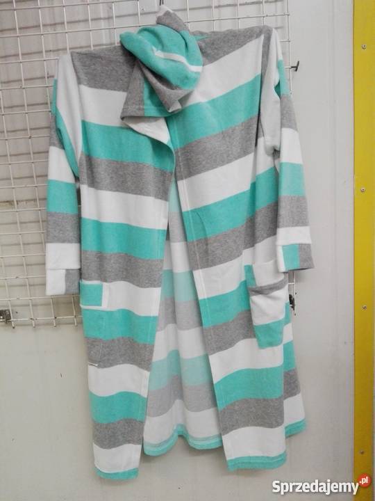 Szlafrok z kapturem wiązane dzianina frote mazowieckie Warszawa