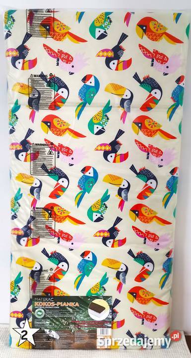 Materac 12060 kokos pianka wzory Nowe Wyprzedaż Koszalin