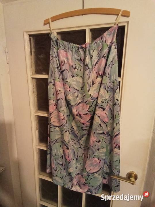 Długa spódnica w kwiaty kolorowy mazowieckie Warszawa