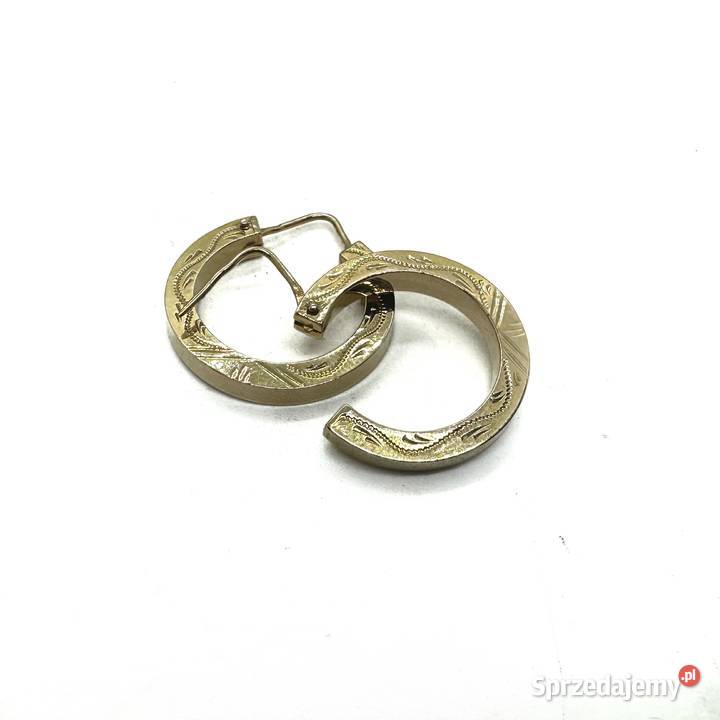 Złote Kolczyki pr 750 39g Biżuteria
