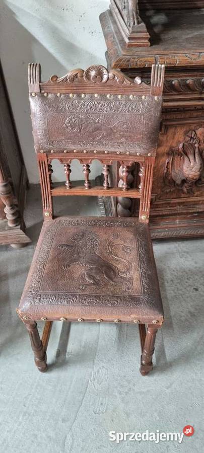 Zestaw mebli 2 kredensy francuskie stół z Pozostałe Słupca