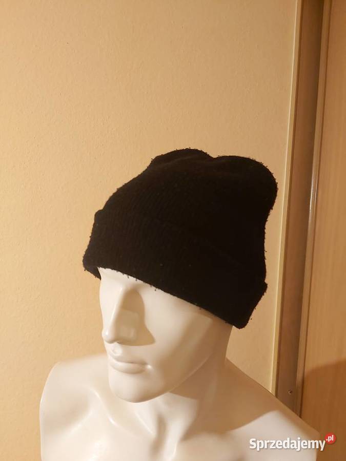 Czapka czarna Dla mężczyzn Kraków