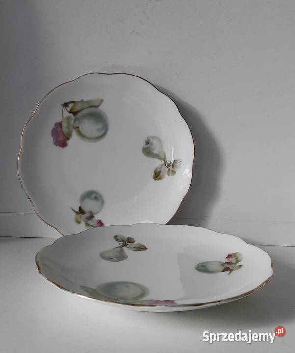 Talerze 2 Fabryka Porcelany Porslinsfabrik Gdańsk sprzedam
