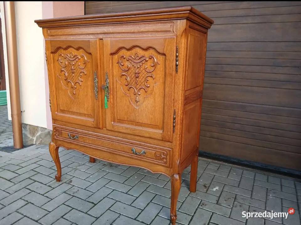 Barek Ludwikowski Komoda Rzeźbiona dolnośląskie Kamienna Góra