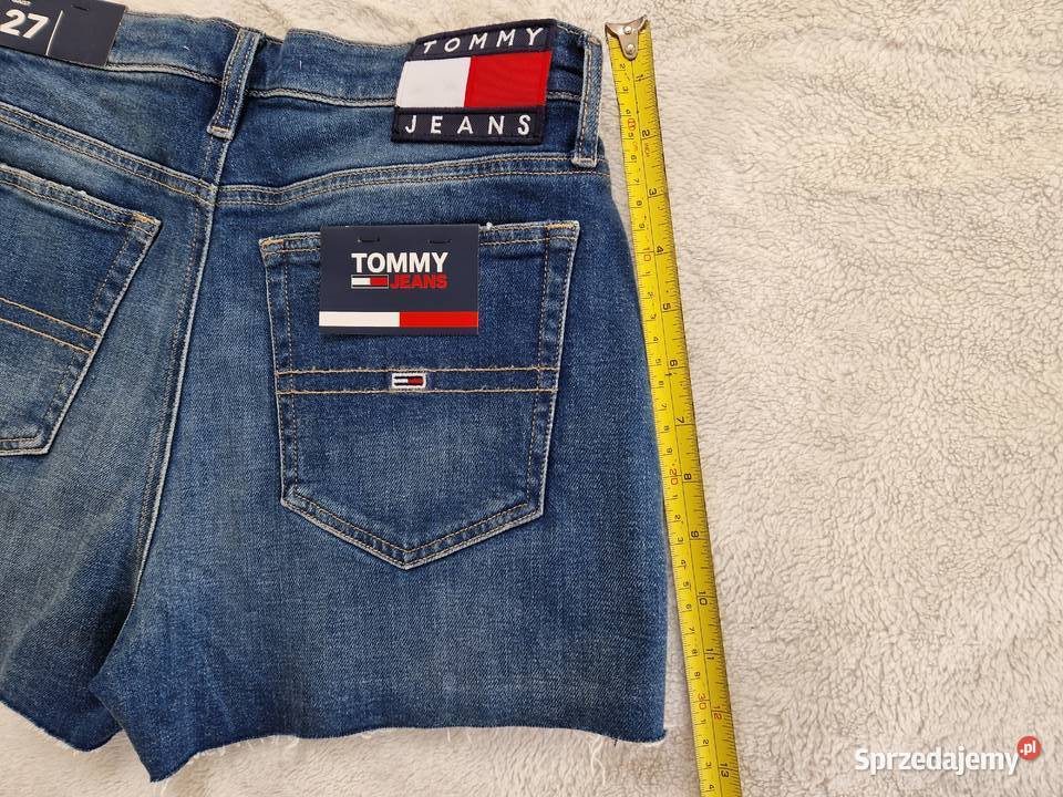 Nowe spodenki dżinsowe damskie Tommy Hilfiger Rozmiar 34(XS) Bibice