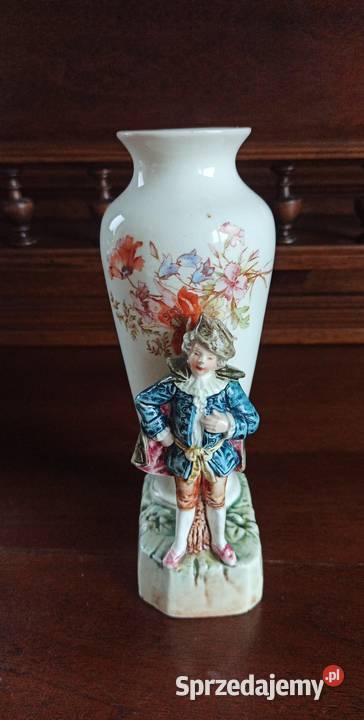 Wazon z figurką Syg numer wycisk w masie Figurka Gdańsk