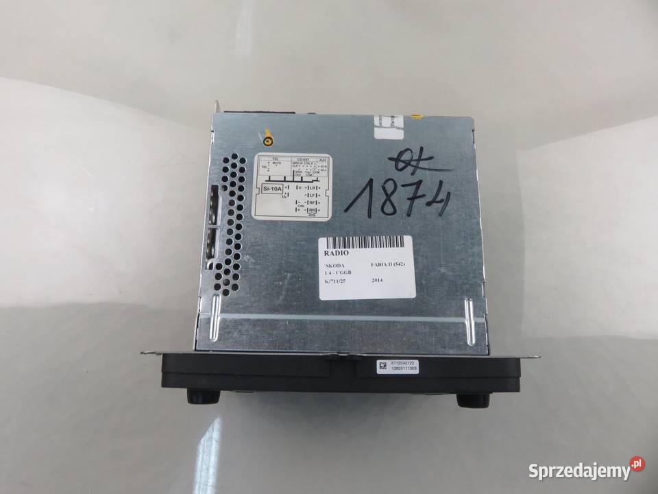 RADIO SKODA FABIA II 542 5J0035152D KOD