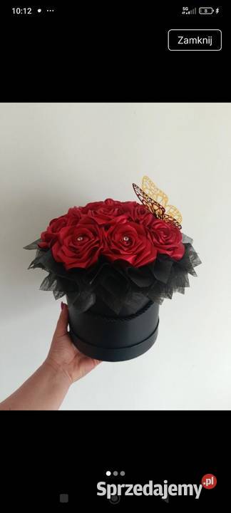 Flower box duży kwiaty róże Lipiny