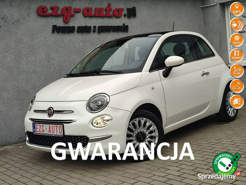 Fiat 500 I wł Lift Tablet Navi bezwypadkowy tempomat Zgierz