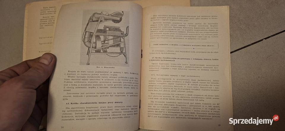 Instrukcja BHP PRL 1971 unikat niski nakład Łęczyca sprzedam