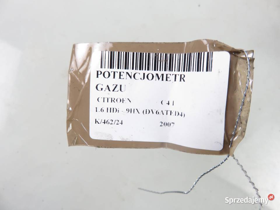 POTENCJOMETR GAZU CITROEN C4 I 16 HDi 0280755041 Potencjometry