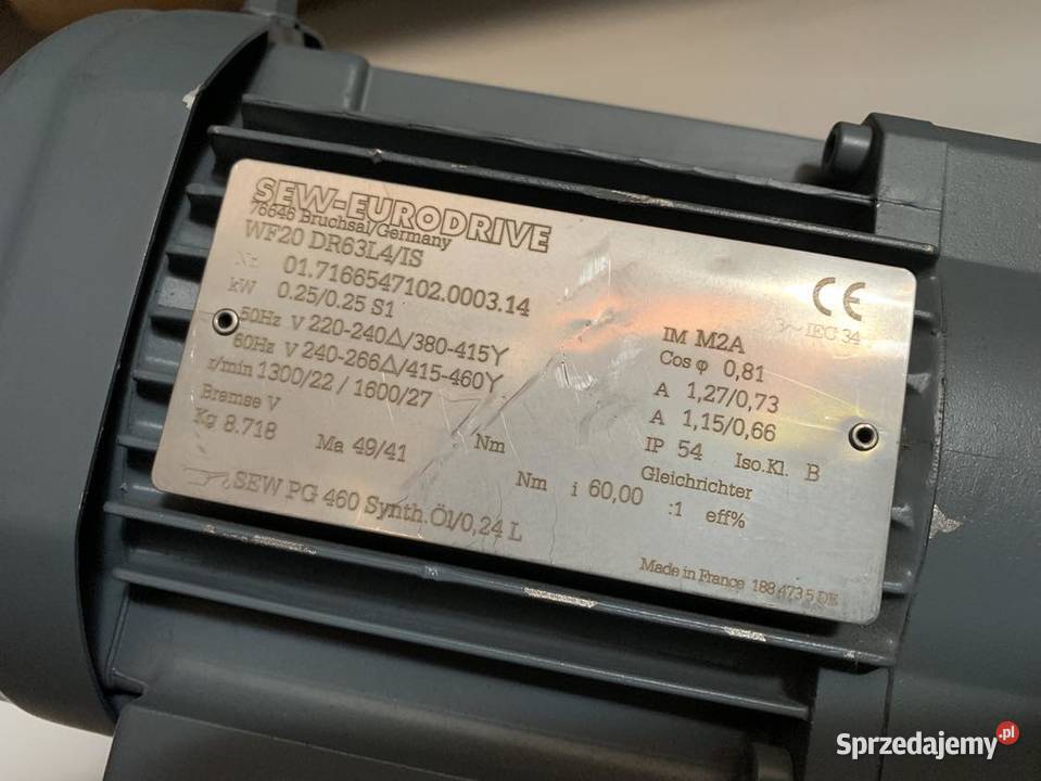 SEW Eurodrive WF20 DR63L4IS Serwomotor 025kW Warszawa