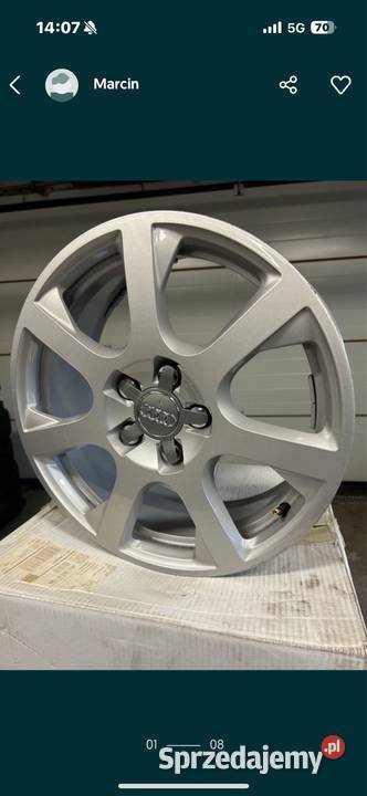 Alufelgi Audi 17 5x112 nowe E7Jx17H2ET37 Średnica 17"