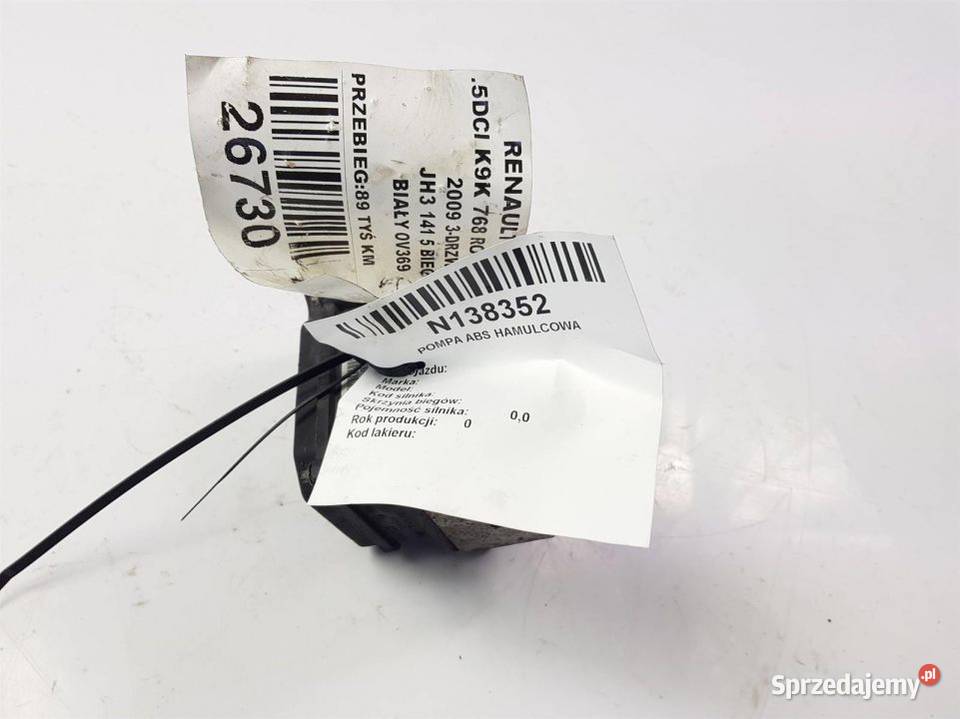 POMPA ABS HAMULCOWA CLIO III 0265232077 Lipno sprzedam