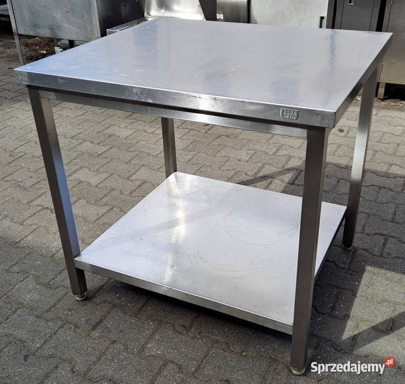 STÓŁ Z PÓŁKĄ CENTRALNY DORA METAL 908085 M1557N Gastronomia Nowe Skalmierzyce sprzedam