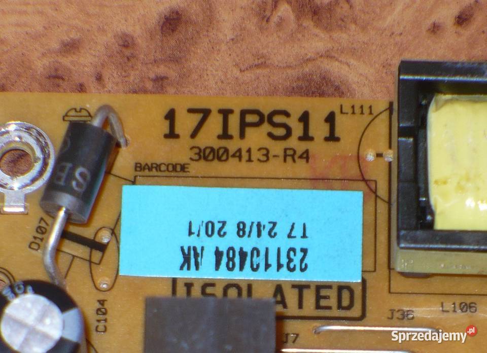 Zasilacz VESTEL 17IPS11 300413R4 TV Toshiba LED Lublin