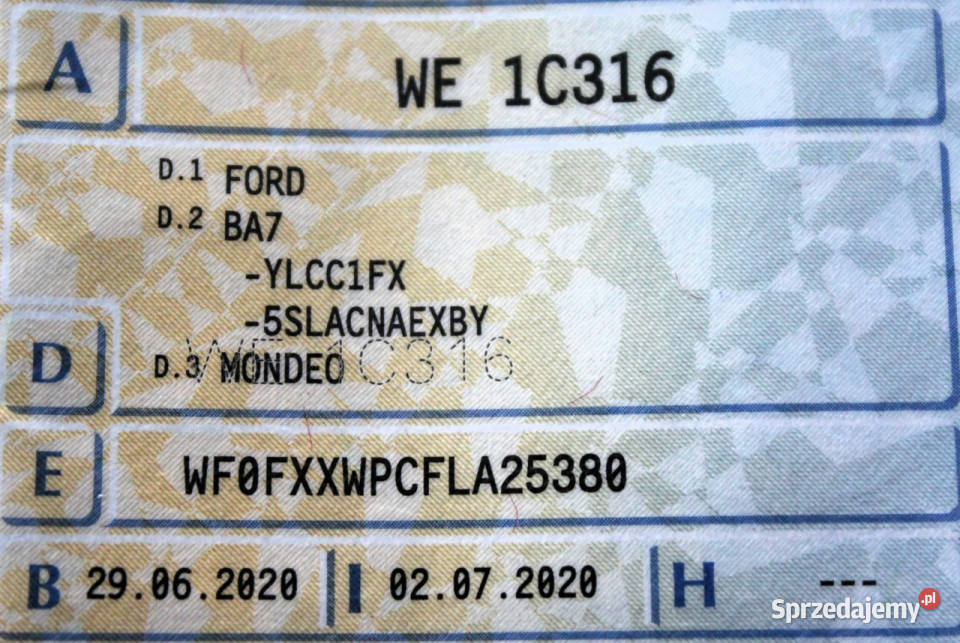 Ford Mondeo SW Automat SalonPL FV23 150 Kamera Zarejestrowany w Polsce Ford Sokołów