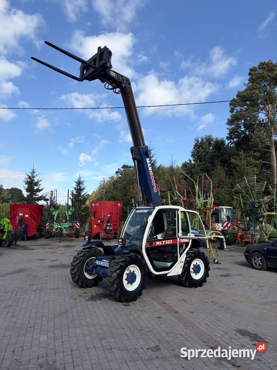 Ładowarka teleskopowa Manitou MLT 523 Turbo Ładowarki rolnicze mazowieckie Myszyniec sprzedam
